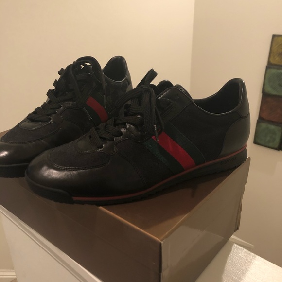 Gucci | Shoes | Gucci Sneakers Nerogucci Size 8 Fits Like 859 | Poshmark